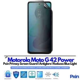 Motorola Moto G42 Power Privacy Screen Guard