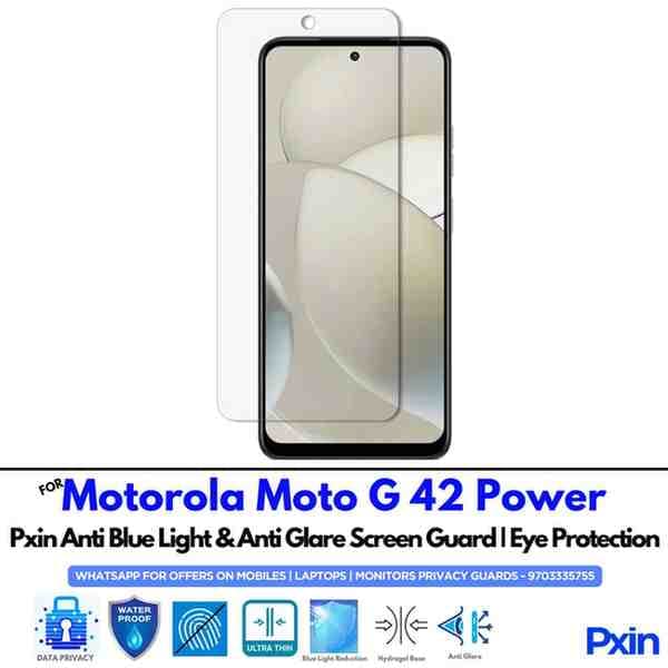 MotorolaMotoG42Power Mobile Anti Blue Light and Anti Glare Screen Guard