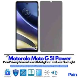 Motorola Moto G51 Power Privacy Screen Guard