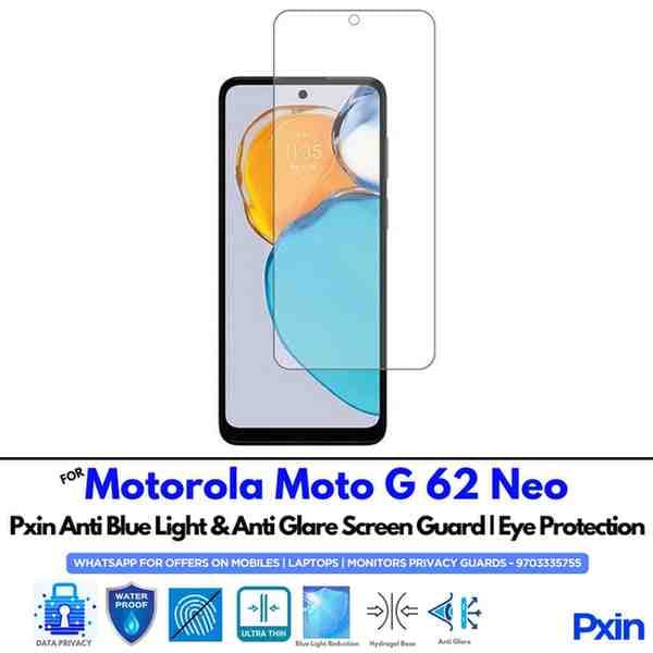 MotorolaMotoG62Neo Mobile Anti Blue Light and Anti Glare Screen Guard