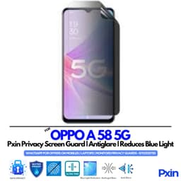 OPPO A 58 5G Privacy Screen Guard