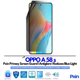 OPPO A 58 s Privacy Screen Guard