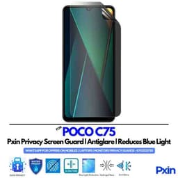 POCO C75 Privacy Screen Guard