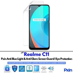 Anti Blue Light and Anti Glare Screen Guard for Realme C11