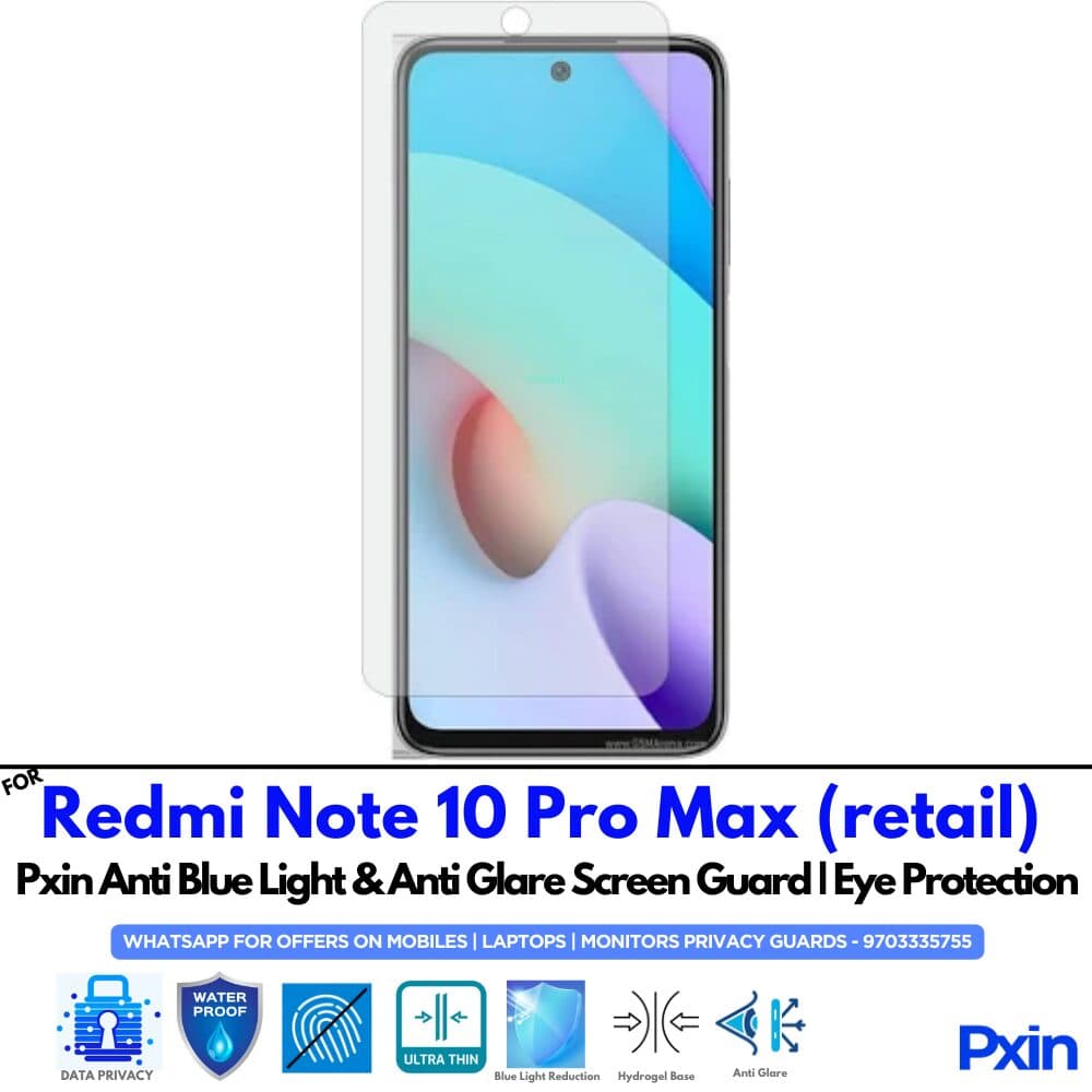 Redmi Note 10 Pro Max (retail) Anti Glare Screen Guard