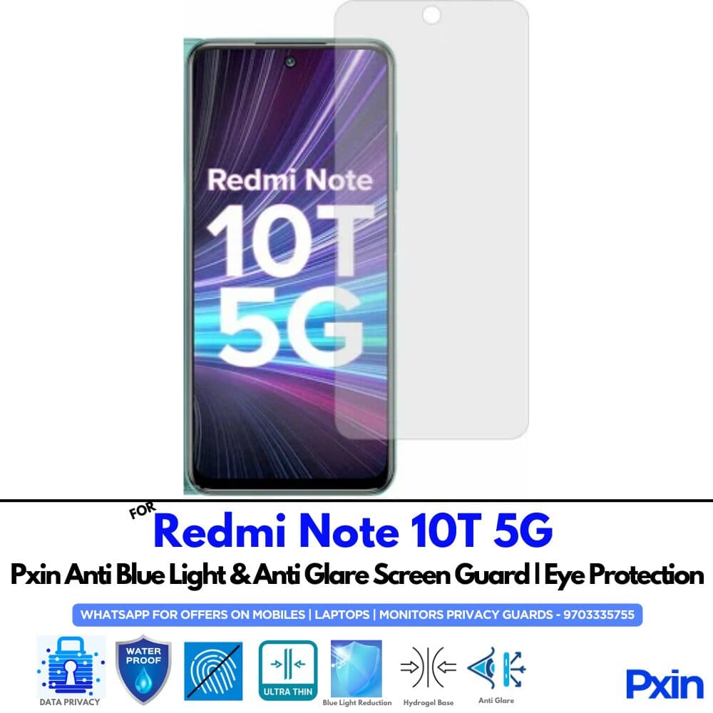 Redmi Note 10T 5G Anti Glare Screen Guard