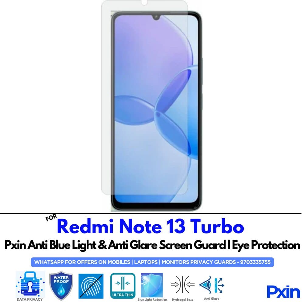 Redmi Note 13 Turbo Anti Glare Screen Guard