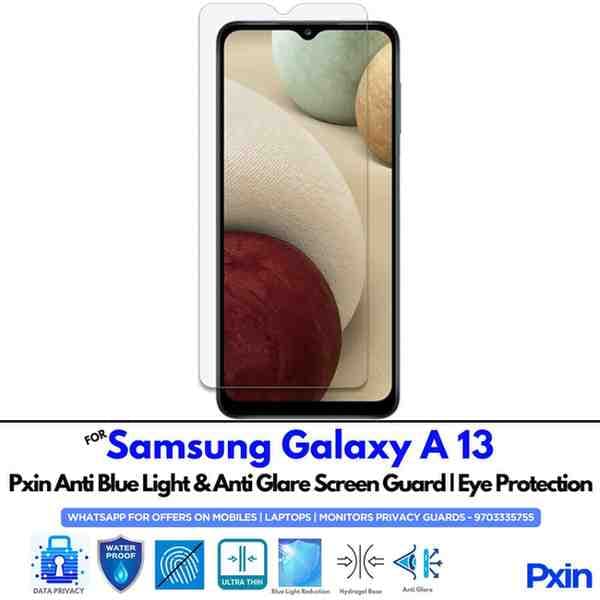 SamsungGalaxyA13 Mobile Anti Blue Light and Anti Glare Screen Guard