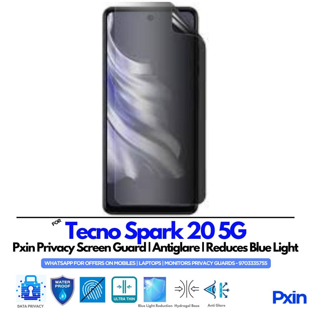 Tecno Spark 20 5G Privacy Screen Guard