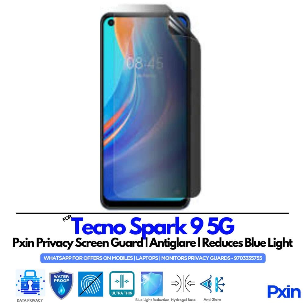 Tecno Spark 9 5G Privacy Screen Guard
