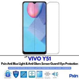 Anti Blue Light and Anti Glare Screen Guard for VIVO Y51