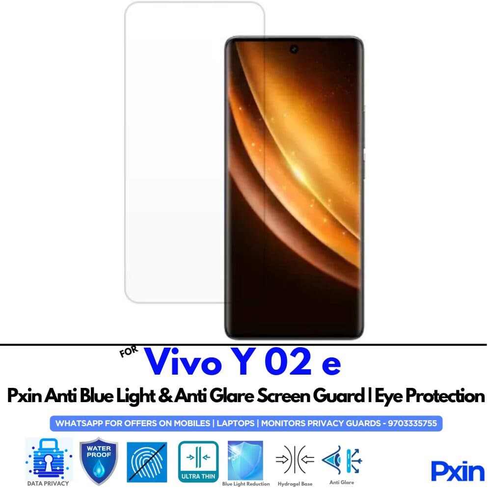 Vivo Y 02 e Anti Glare Screen Guard