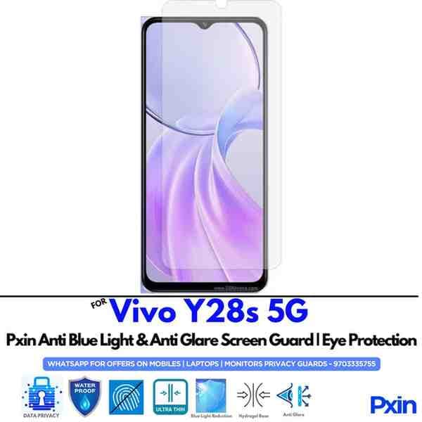 VivoY28s5G Mobile Anti Blue Light and Anti Glare Screen Guard