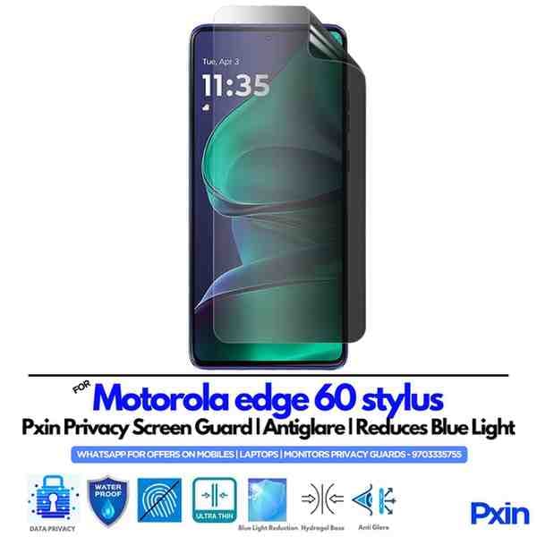 Motorola edge 60 stylus Mobile Privacy Screen Guard