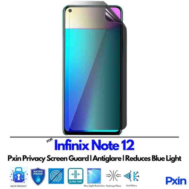 InfinixNote12 Privacy Screen Guard