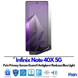 InfinixNote40X5G Privacy Screen Guard