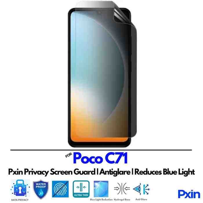 PocoC71 Privacy Screen Guard