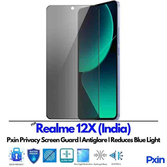 Realme 12X India Privacy Screen Guard