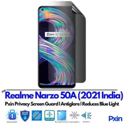 RealmeNarzo50A2021India Privacy Screen Guard