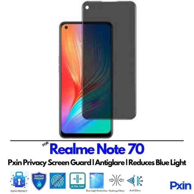 RealmeNote70 Privacy Screen Guard