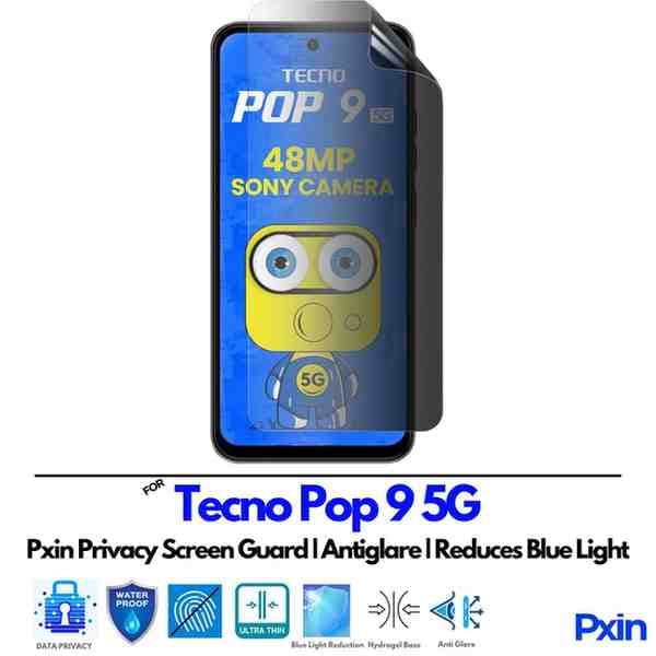 Tecno Pop 9 5G Privacy Screen Guard