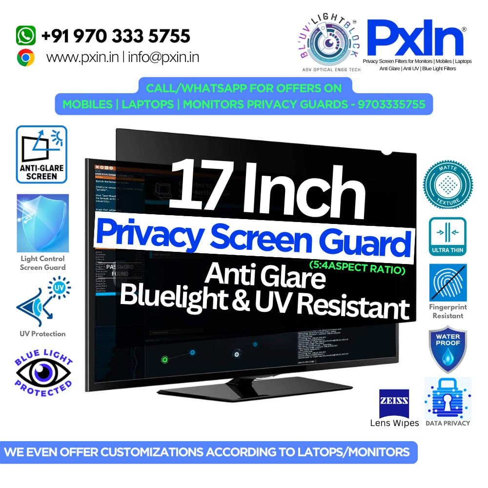 17 inch (5:4) Monitor Pro Privacy (Anti Blue Light & Anti Glare) Screen Guard - Image 1