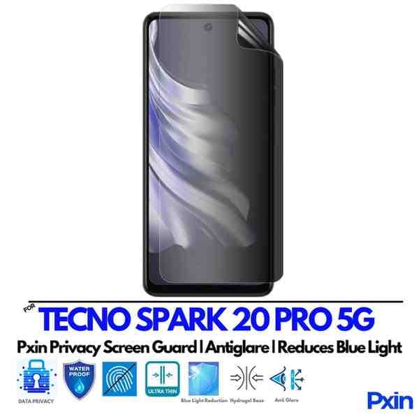 TECNO SPARK 20 PRO 5G Privacy screen guard