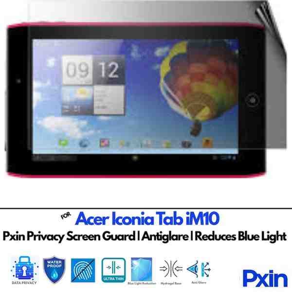 AcerIconiaTabiM10 Privacy screen gurad