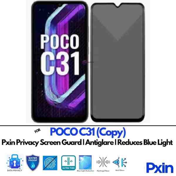 POCOC31Copy Privacy screen gurad