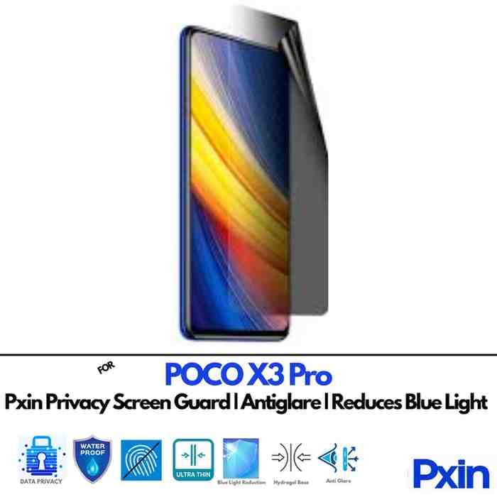 POCOX3Pro Privacy screen gurad