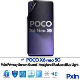 POCOX6neo5G Privacy screen gurad