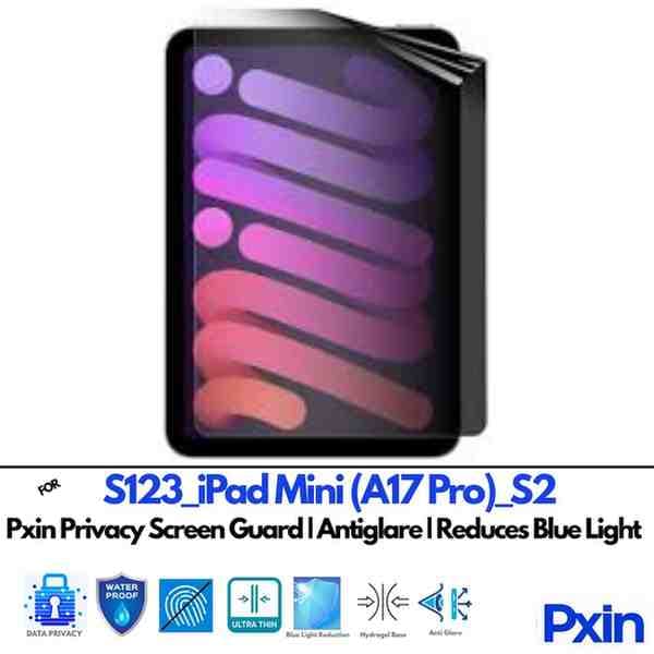 S123_iPadMiniA17Pro_S2 Privacy screen gurad