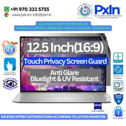 12.5 inch (16:9) Touch Laptop - Pro Privacy Screen Guard | Touch Sensitive | Anti Glare | Anti Blue Light | UV(A/B/C) Block | PXIN - Image 1