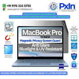 MacBook Neo 13 inch - Magnetic Privacy Screen Guard | Anti Glare | Anti Blue Light | UV(A/B/C) Block | PXIN - Image 1