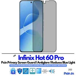 InfinixHot60Pro Privacy screen guard