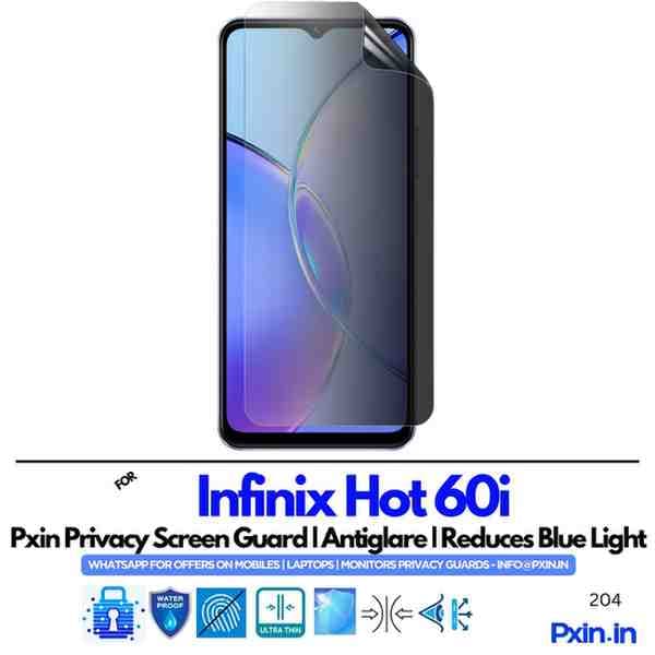 InfinixHot60i Privacy screen guard