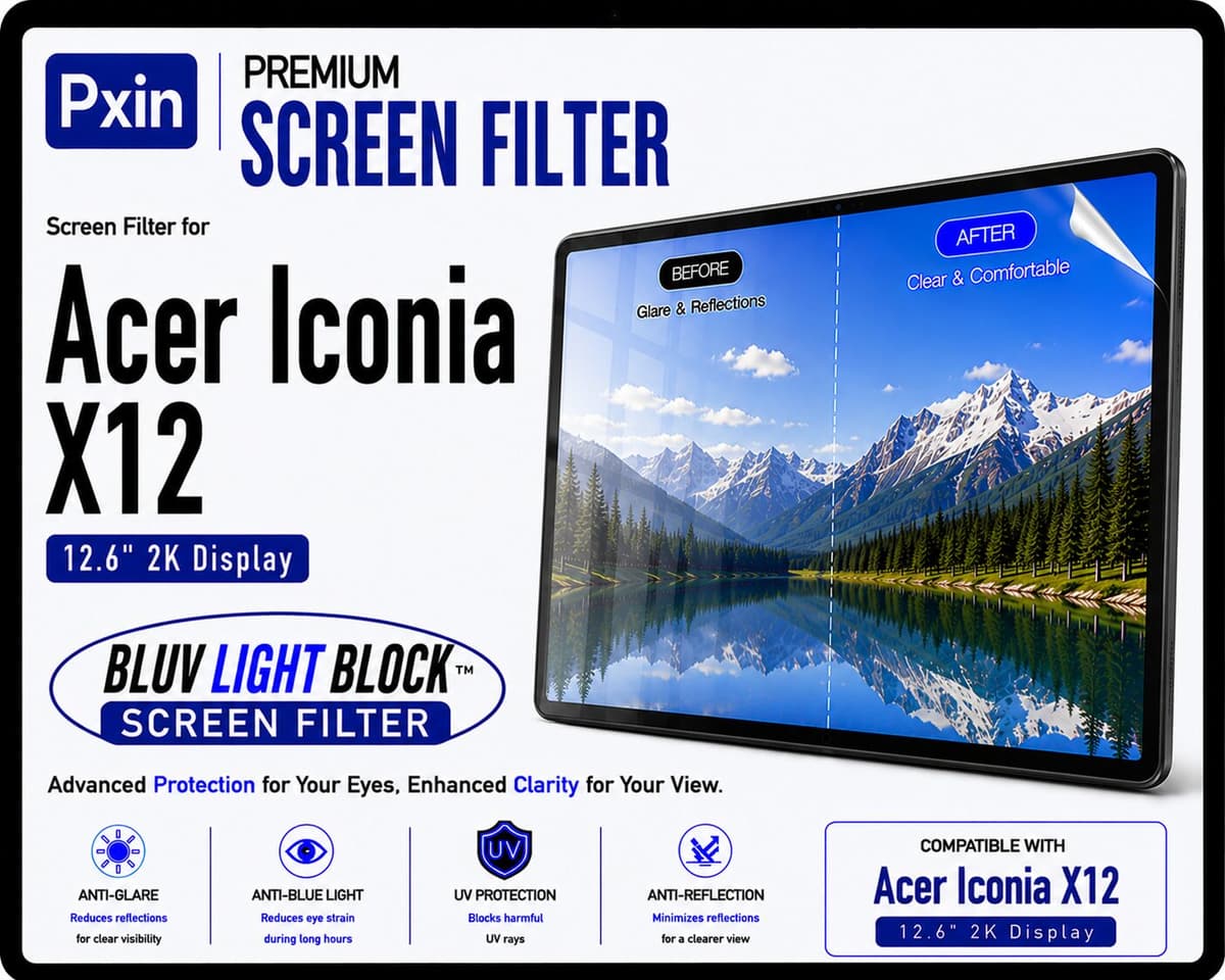 Anti Blue Light & Anti Glare Screen Guard for Acer Iconia X12 - Image 1