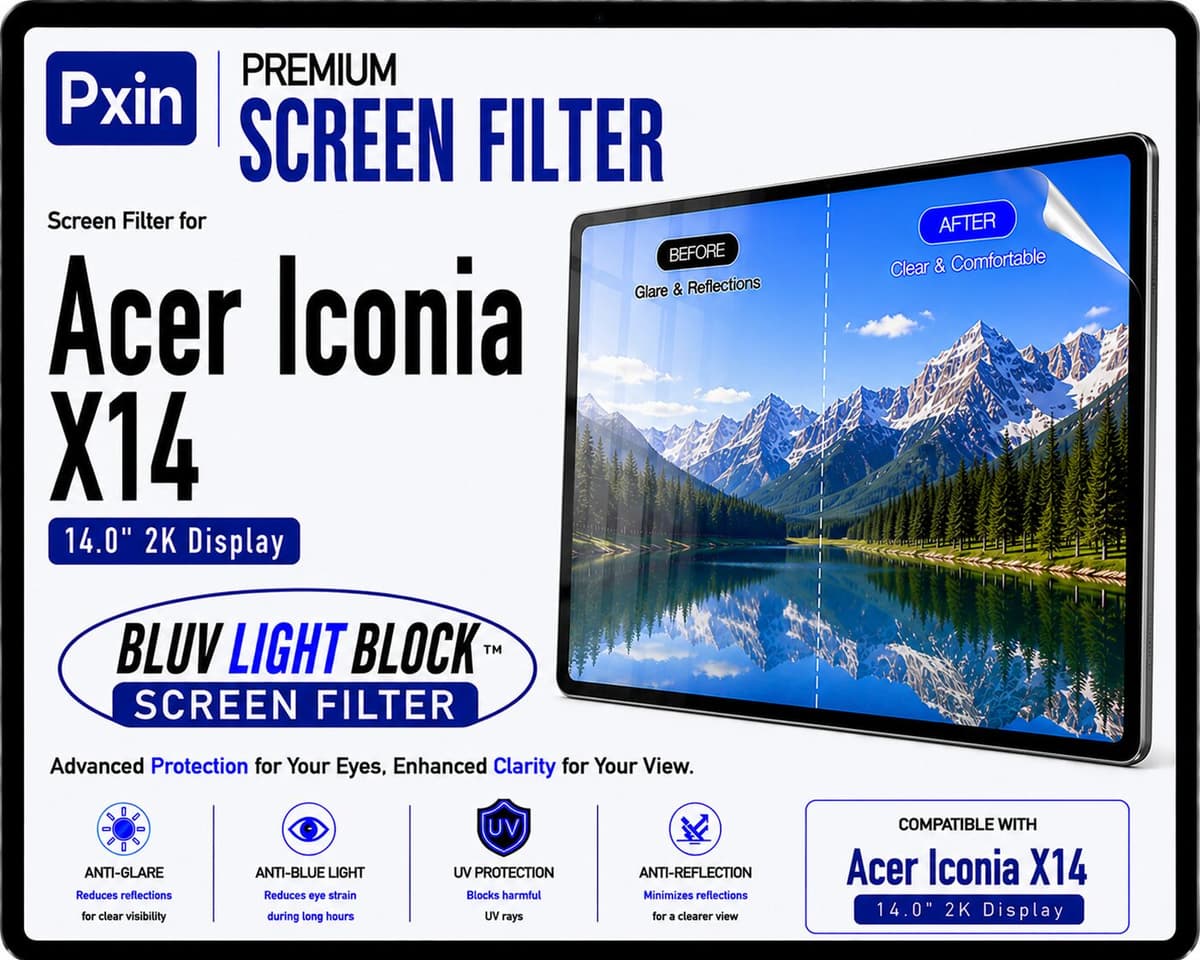 Anti Blue Light & Anti Glare Screen Guard for Acer Iconia X14 - Image 1