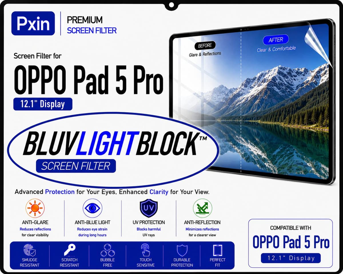 Anti Blue Light & Anti Glare Screen Guard for OPPO Pad 5 Pro - Image 1