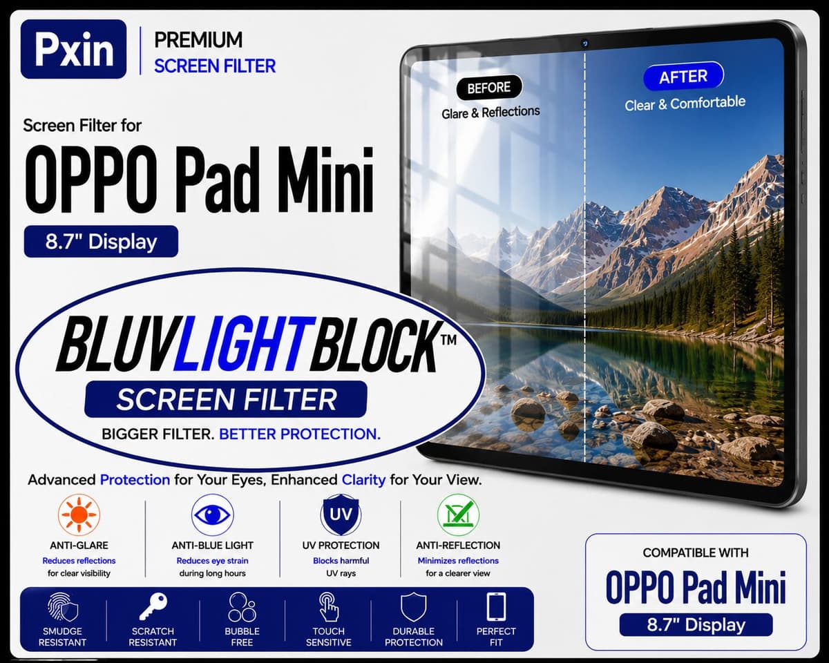 Anti Blue Light & Anti Glare Screen Guard for OPPO Pad Mini - Image 1