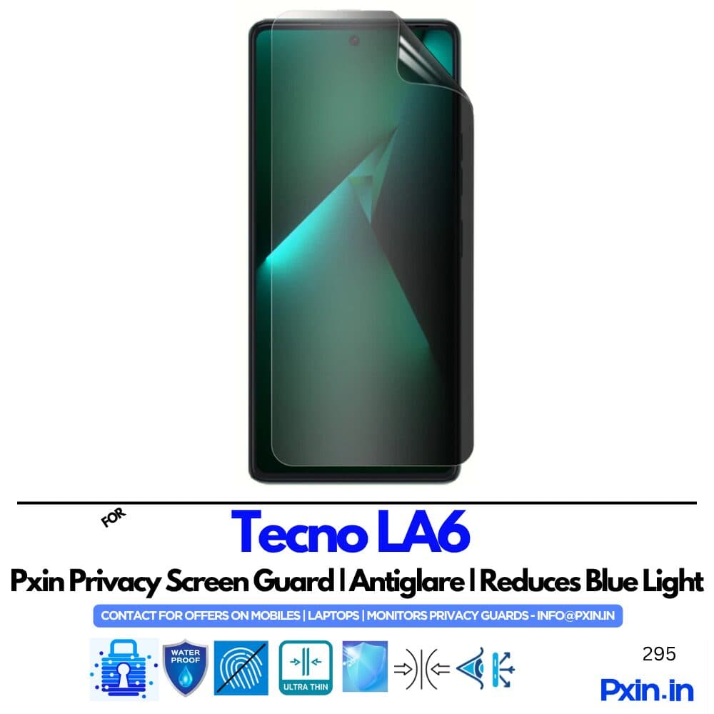 Tecno LA6 Privacy screen guard