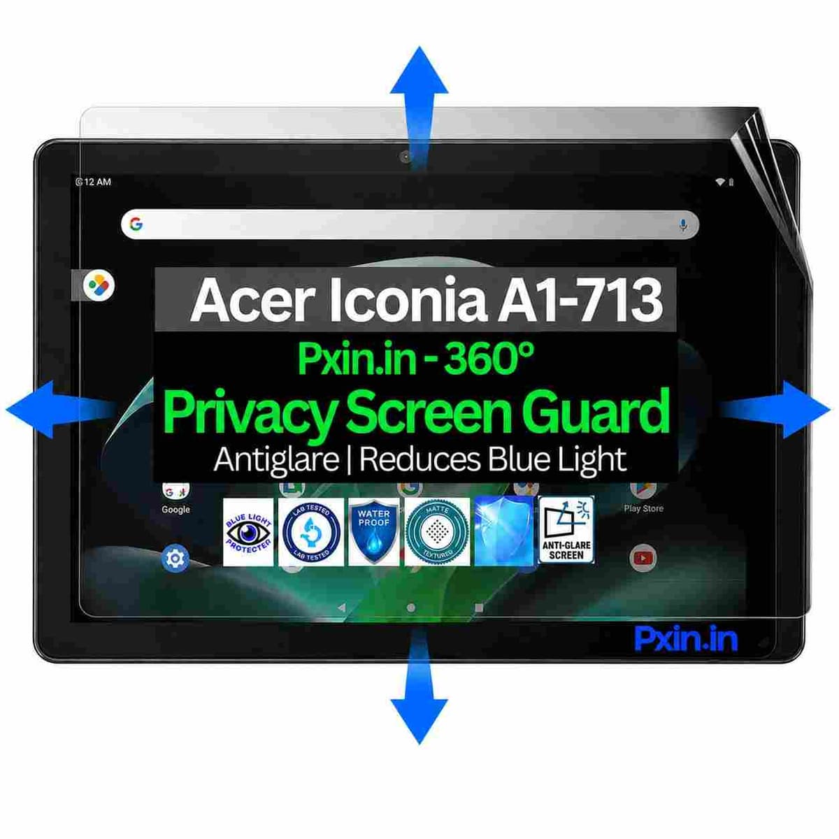 Privacy Screen Guard (Anti-Blue & Anti-Glare) for Acer Iconia A1-713 - Image 1