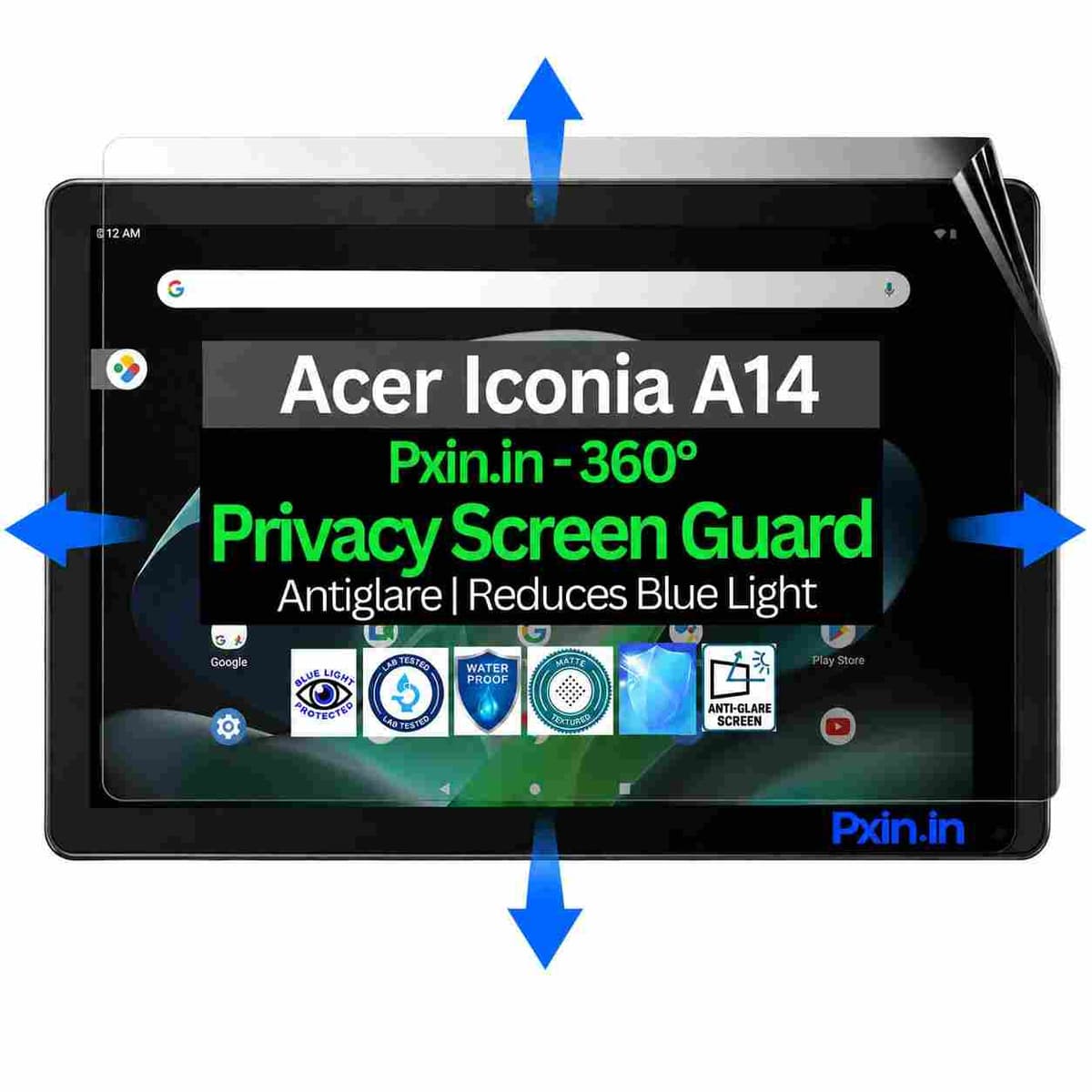 Privacy Screen Guard (Anti-Blue & Anti-Glare) for Acer Iconia A14 - Image 1