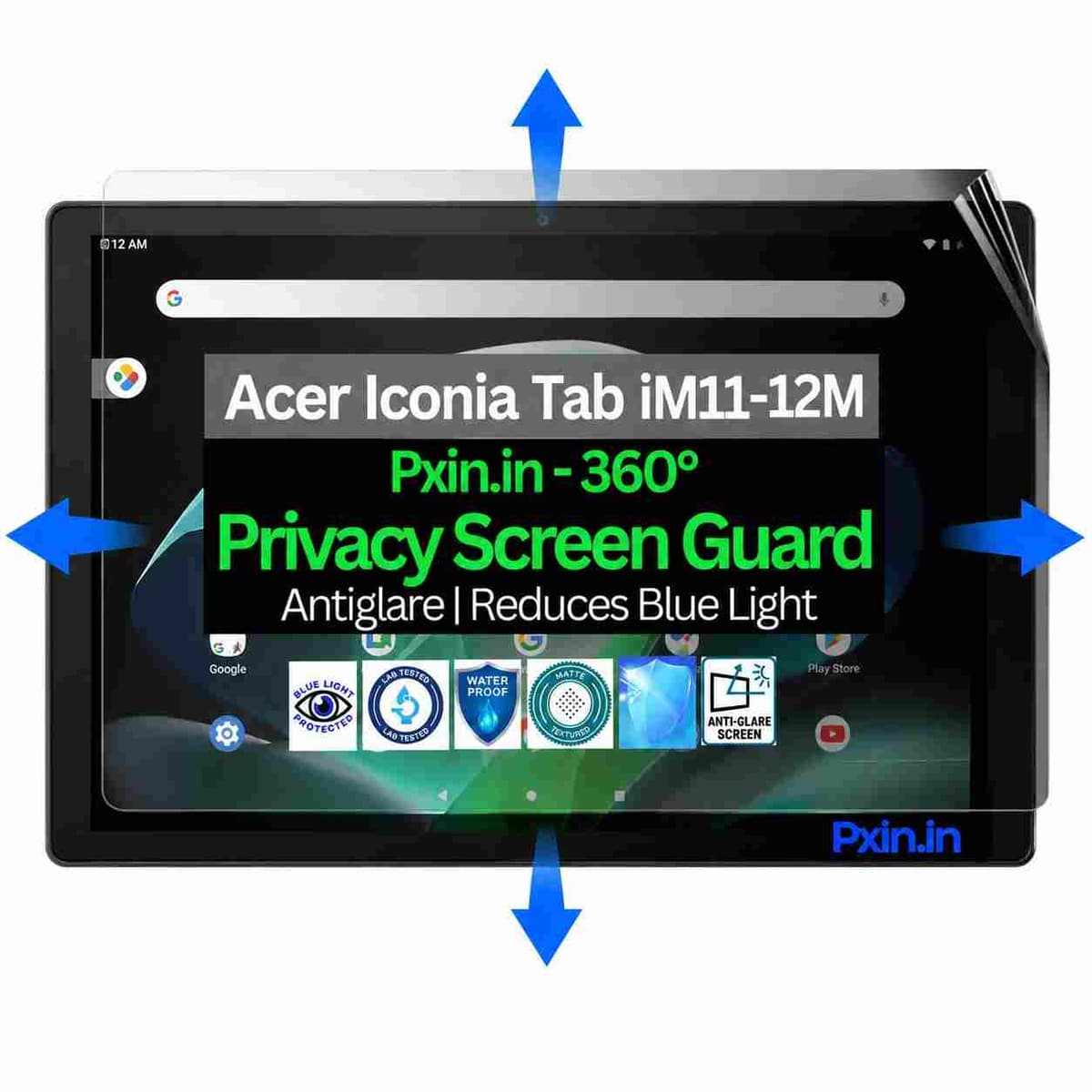Acer Iconia Tab iM11-12M - Anti Glare Screen Guard | Anti Blue Light | UV Block | PXIN - Image 1