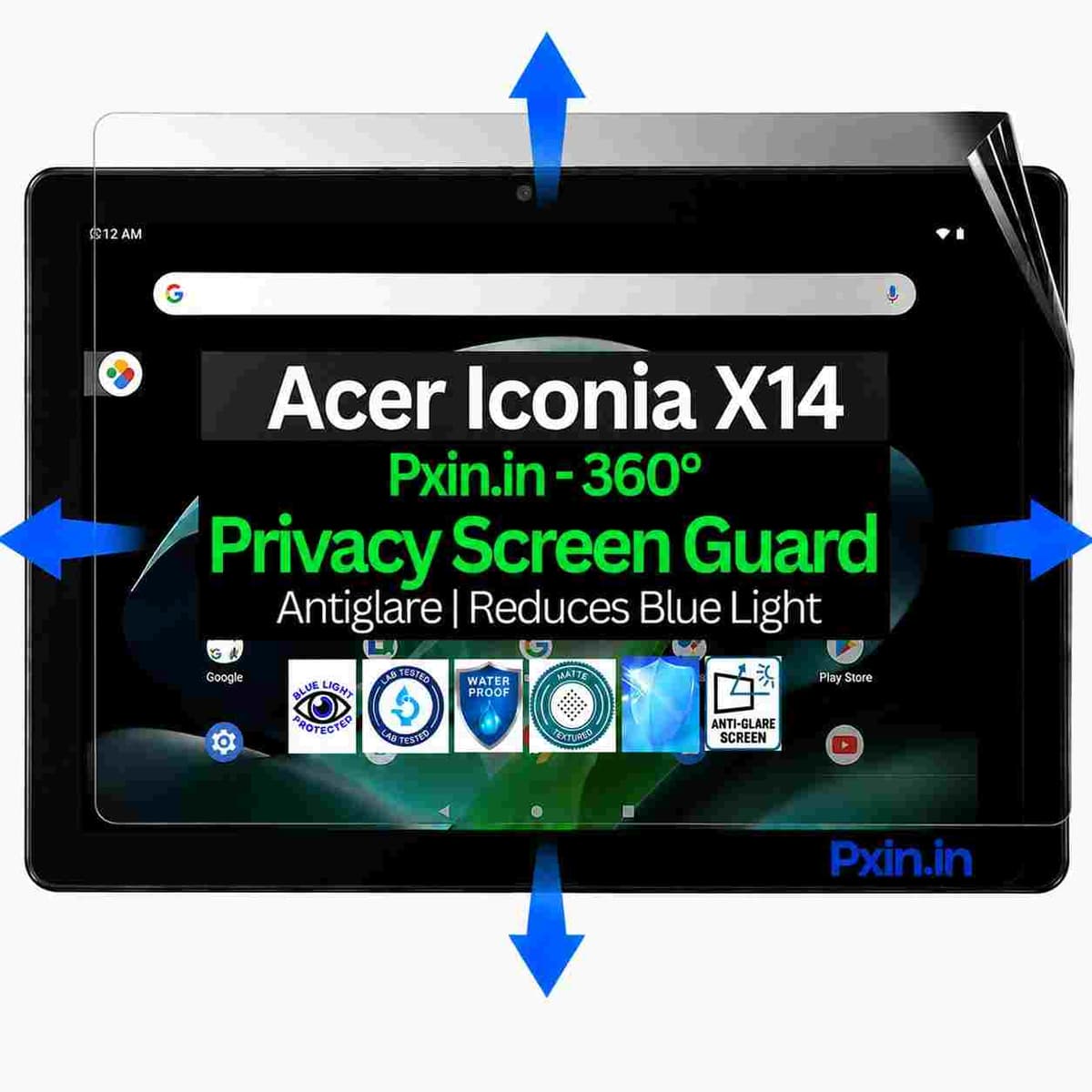 Privacy Screen Guard (Anti-Blue & Anti-Glare) for Acer Iconia X14 - Image 1