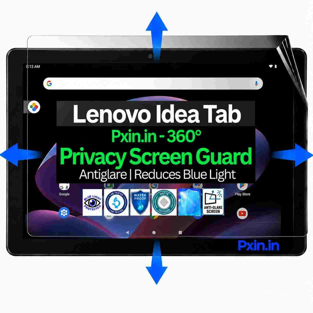 Privacy Screen Guard (Anti-Blue & Anti-Glare) for Lenovo Idea Tab - Image 1