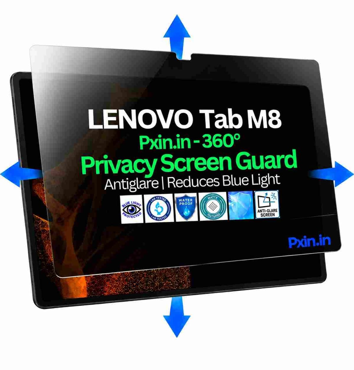 Privacy Screen Guard (Anti-Blue & Anti-Glare) for Lenovo Tab M8 - Image 1