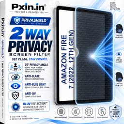 Amazon Fire 7 (2022, 12th Gen) 2 Way Tablet Privacy Screen Guard (Anti-Blue & Anti-Glare) - Image 1