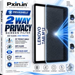 Lenovo Tab M12 2 Way Tablet Privacy Screen Guard (Anti-Blue & Anti-Glare) - Image 1