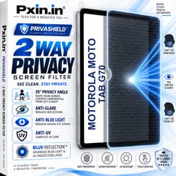 Motorola Moto Tab G70 2 Way Tablet Privacy Screen Guard (Anti-Blue & Anti-Glare) - Image 1
